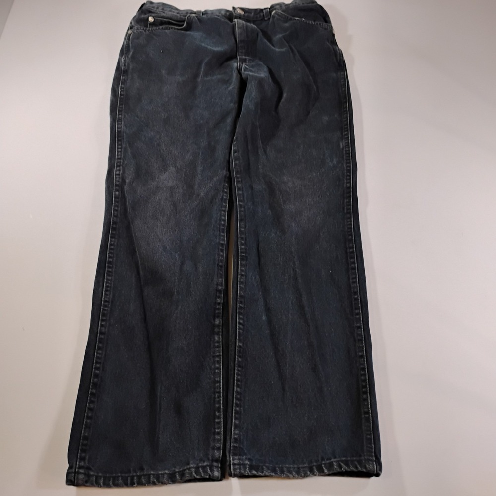 Lee Ryders Vintage Mens 36x32 Black Straight Leg Jeans Y2K
